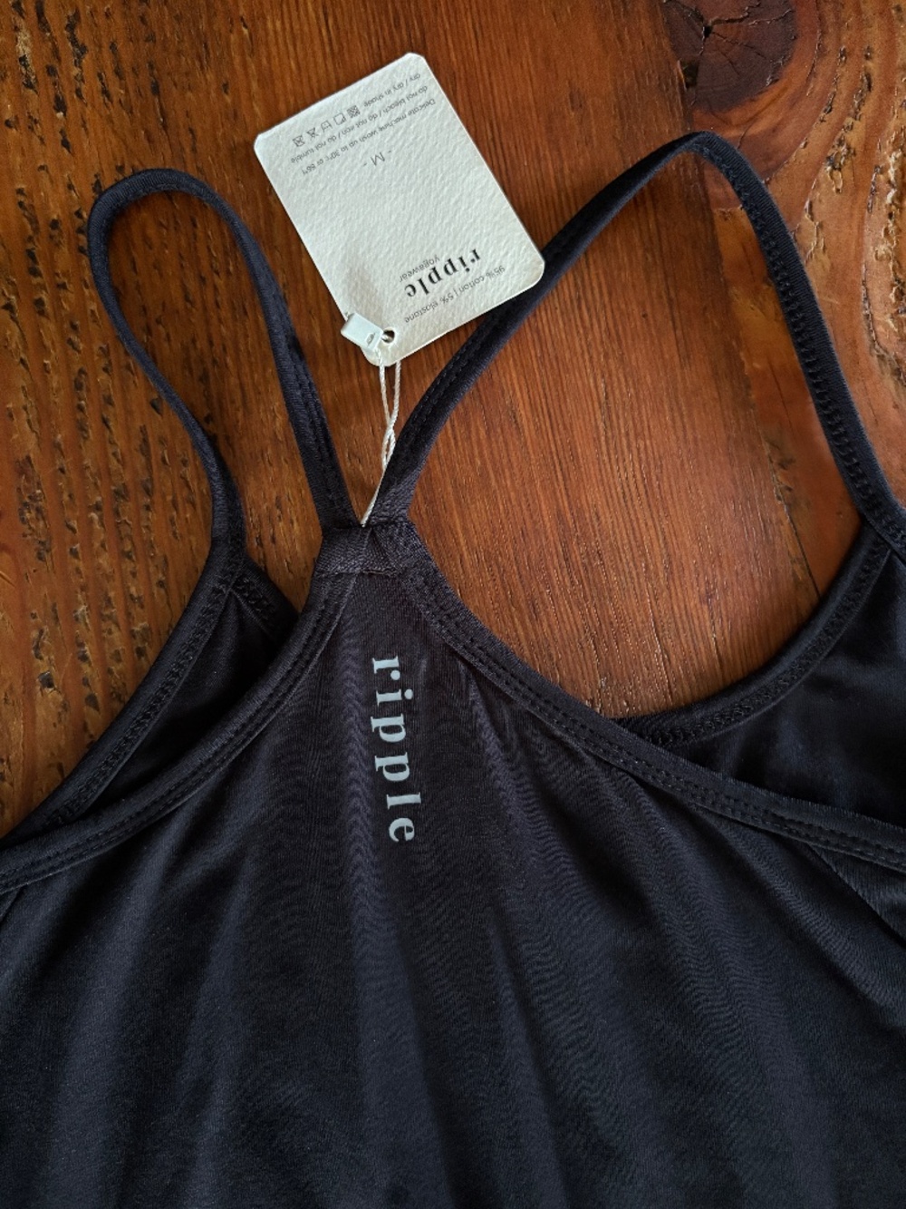 NWT Ripple Yoga Wear Cotton Jumpsuit Size Medium Black - Picture 14 of 14